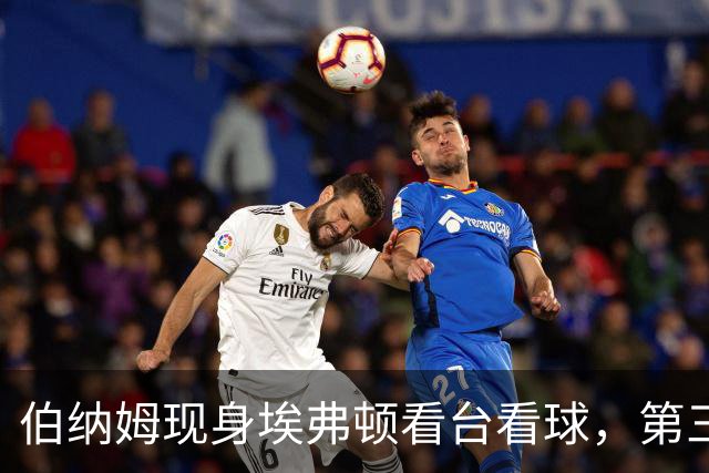 伯纳姆现身埃弗顿看台看球，第三球进账，他和妻子一起跳了起来