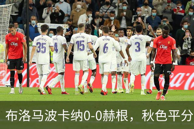 布洛马波卡纳0-0赫根，秋色平分